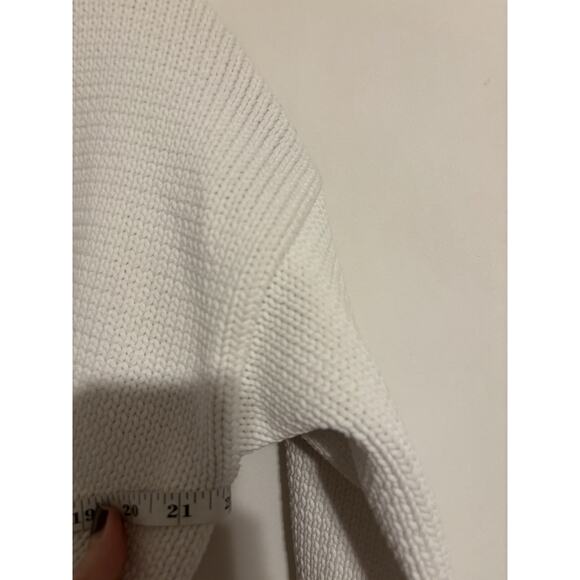 Jenni Kayne Everyday Sweater Crewneck Large Relaxed Knit White - Picture 6 of 8